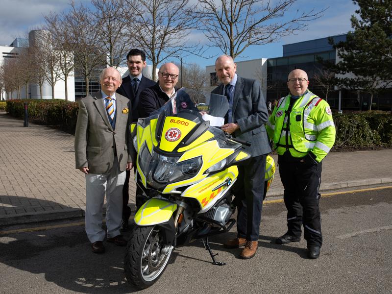 Blood Bike Couriers Gifted an Infusion of Cash